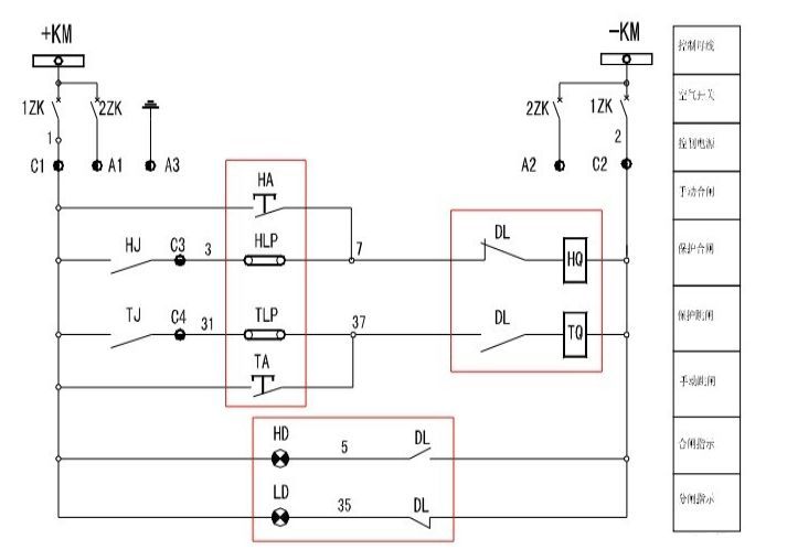 干貨開關(guān)柜二級電路知識和接線圖~