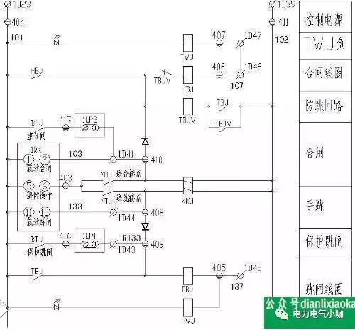 10KV開關(guān)柜二次接線圖(帶南瑞集寶圖)