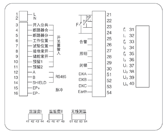 中高壓開關柜狀態(tài)綜合測控保護裝置