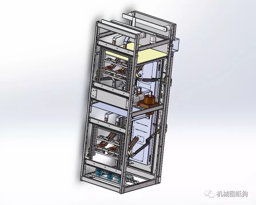 6-10KV電源開關(guān)柜三維模型圖Solidworks設(shè)計(jì)