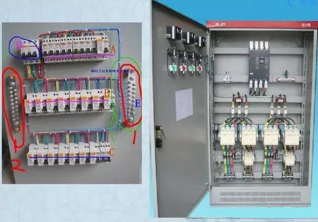 詳細說明了電氣設計中配電箱配電柜的接線圖。