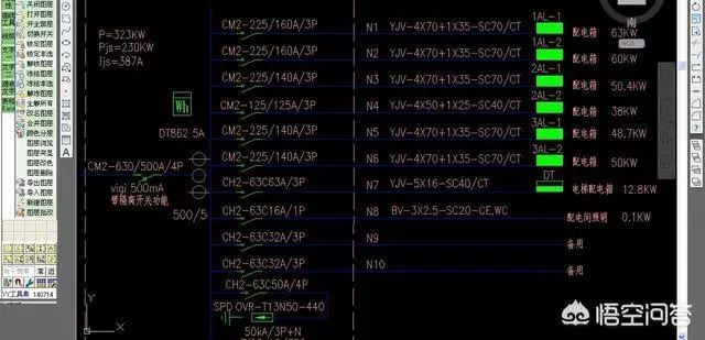 建筑工地的建筑電工老師傅教你如何理解建筑藍(lán)圖中的配電箱系統(tǒng)圖！